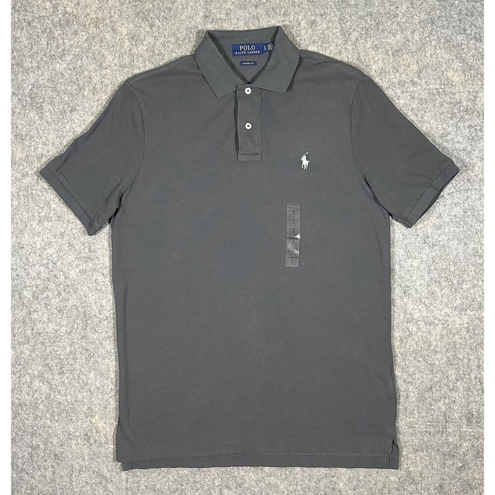 Polo Ralph Lauren Classic Fit Polo Shirt Men’s S Charcoal Gray Short Sleeve NWT